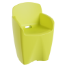 Table Ronde Crème NEOCROSS + 6 Chaises NEOARMCHAIR