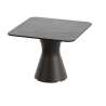 Table Basse Extérieur Carrée - Piétement Neocyl + Plateau Coloris Marbre Noir