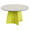 Table Ronde 140 cm - 6/8 couverts - Neocross - Plateau Coloris Crème