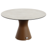 Table Ronde 140 cm - 6/8 couverts - Neocyl - Plateau Crème