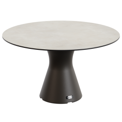 Table Ronde 140 cm - 6/8 couverts - Neocyl - Plateau Crème