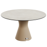 Table Ronde 140 cm - 6/8 couverts - Neocyl - Plateau Crème