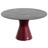 Table Ronde 140 cm - 6/8 couverts - Neocyl - Plateau Coloris Marbre Noir