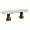 Table Ovale 280 cm - 10/12 couverts - Neocyl - Plateau Coloris Crème