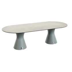 Table Ovale 280 cm - 10/12 couverts - Neocyl - Plateau Coloris Crème