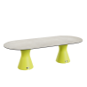 Table Ovale 280 cm - 10/12 couverts - Neocyl - Plateau Coloris Crème