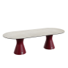 Table Ovale 280 cm - 10/12 couverts - Neocyl - Plateau Coloris Crème