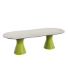 Table Ovale 280 cm - 10/12 couverts - Neocyl - Plateau Coloris Crème