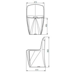 Chaise d'Extérieur sans accoudoirs