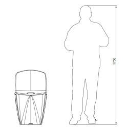 Chaise d'Extérieur sans accoudoirs