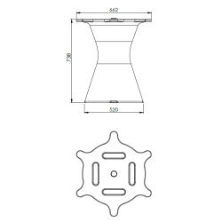 Piétement Table à Manger 6/8 et 10/12 couverts - Neocyl