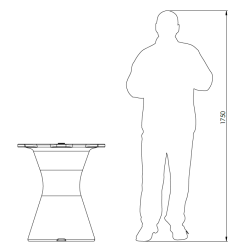 Piétement Table à Manger 6/8 et 10/12 couverts - Neocyl