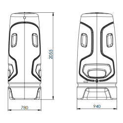 RÉCUPERATEUR D'EAU 1000L TOTEM