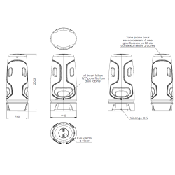 RÉCUPERATEUR D'EAU 1000L TOTEM