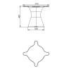 Piétement Neocyl pour Table Basse