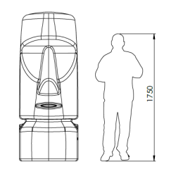 RÉCUPERATEUR D'EAU 1000L MOAI